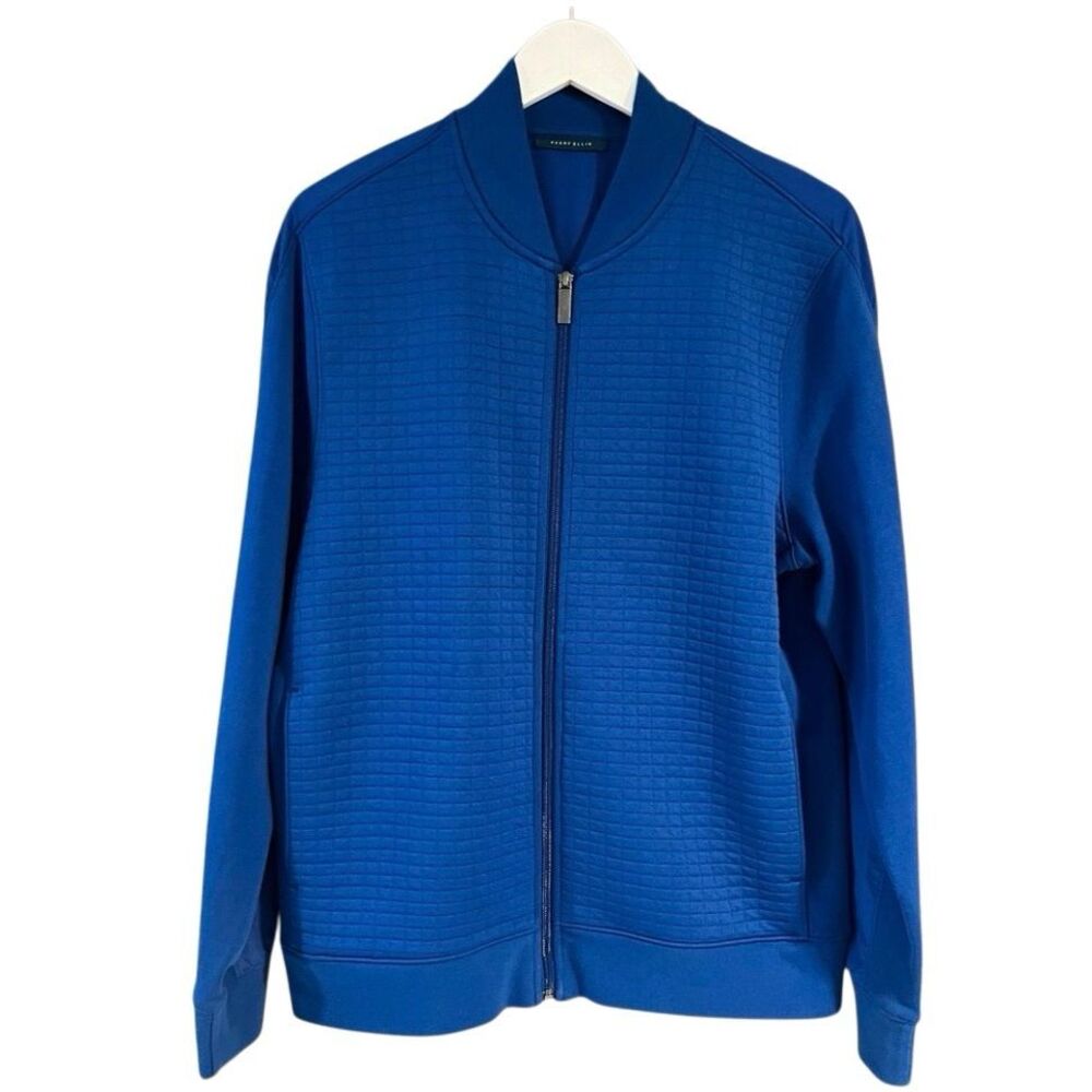 Perry Ellis royal blue full zip sport jacket - L